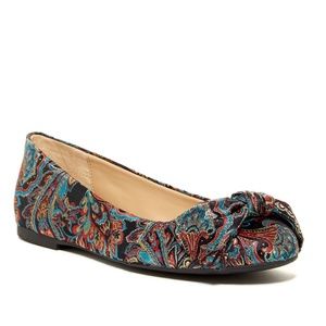 Sam Edleman franny bow flat in paisley print
